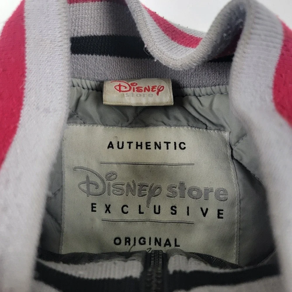 Vtg 90s Disney Store Mickey Mouse Letterman jacket size XL Full Zip Description